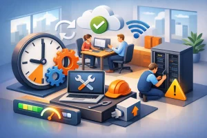 איך להפחית זמני השבתה במשרד בפועל