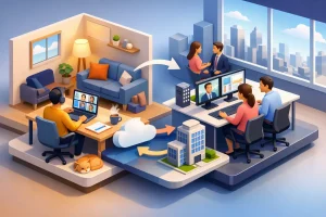 איך להקים סביבת עבודה היברידית נכון